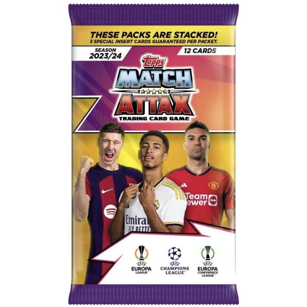 Topps Match Attax Champions League 2023/24 Booster Pack (12 Cards)