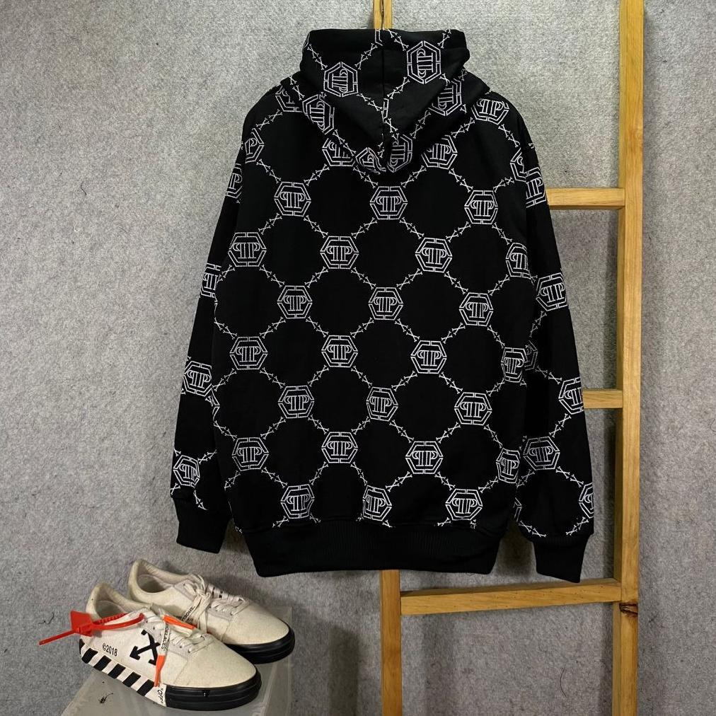 Limited Jaket Hoodie Philipp Plein Fullprint Premium Fulltag