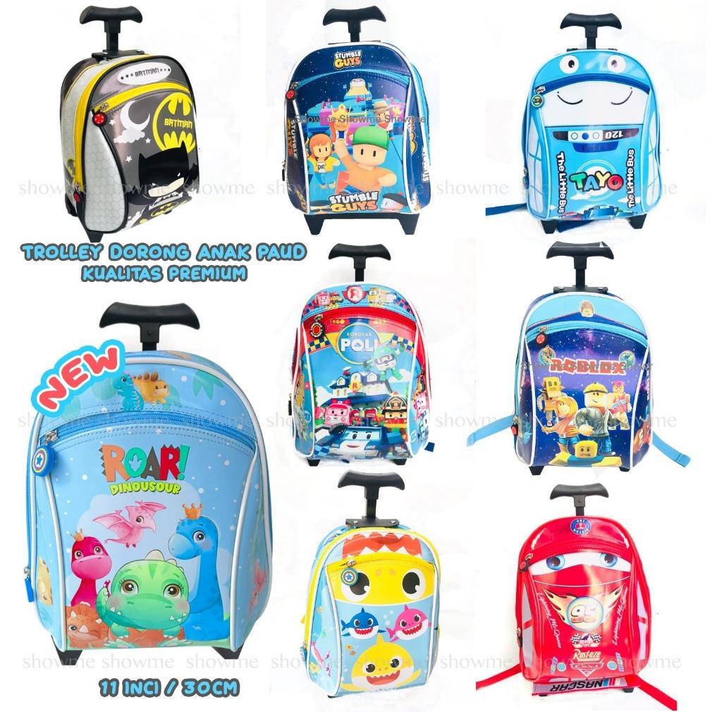 Siap Kirim SHOWME TAS ANAK SEKOLAH - TAS RANSEL PAUD PREMIUM GAMBAR BUSA KAKU - KEKAR - KARAKTER - H