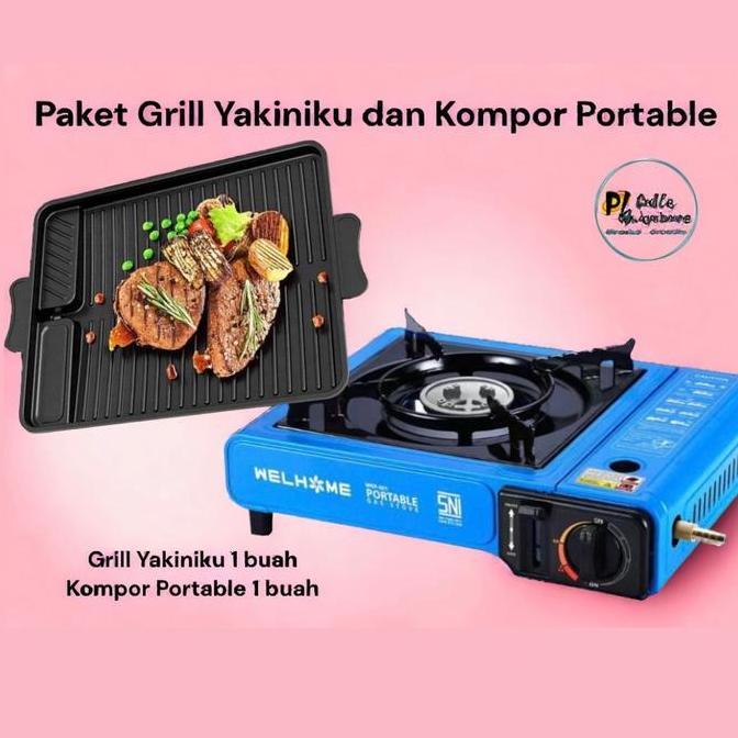 KUSUMORO Paket Grill Yakiniku dan Kompor Portable