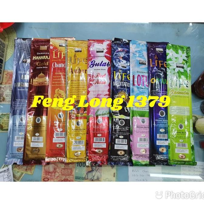 Hio Dupa India Aromaterapi Life Darshan Incense Stick panjang
