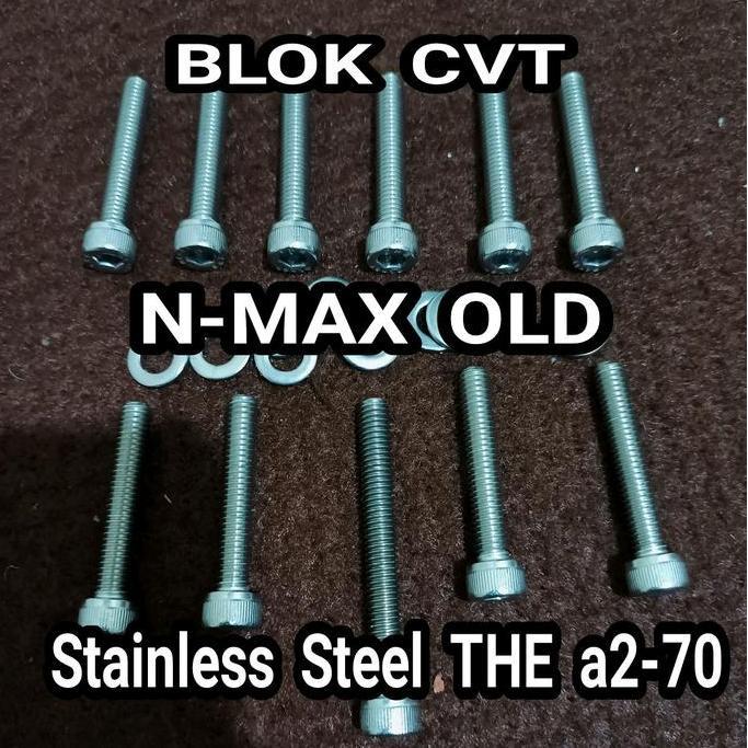 (HM) baut bak cvt nmax old stainless