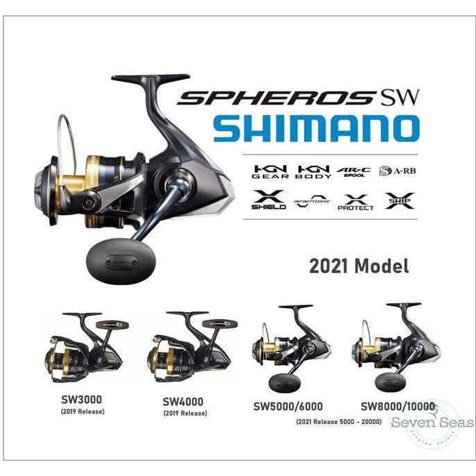 Shimano Spheros Sw 2021 3000 4000 5000 6000 8000 10000 14000 18000 Kualitas Terbaik Harga Termurah