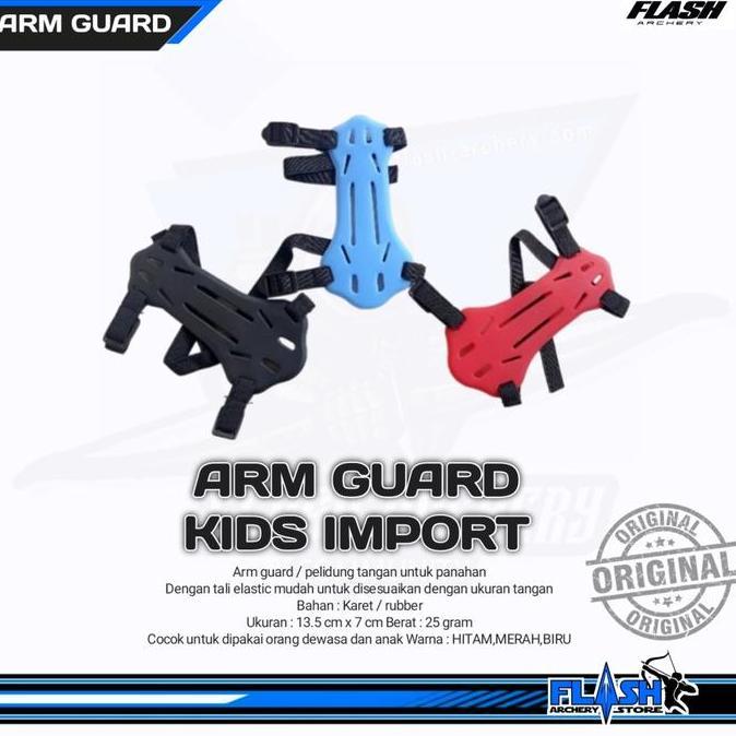 PARDIONSSTORE - ARM GUARD PANAHAN ANAK | RUBER ARM GUARD PELINDUNG TANGAN PANAH