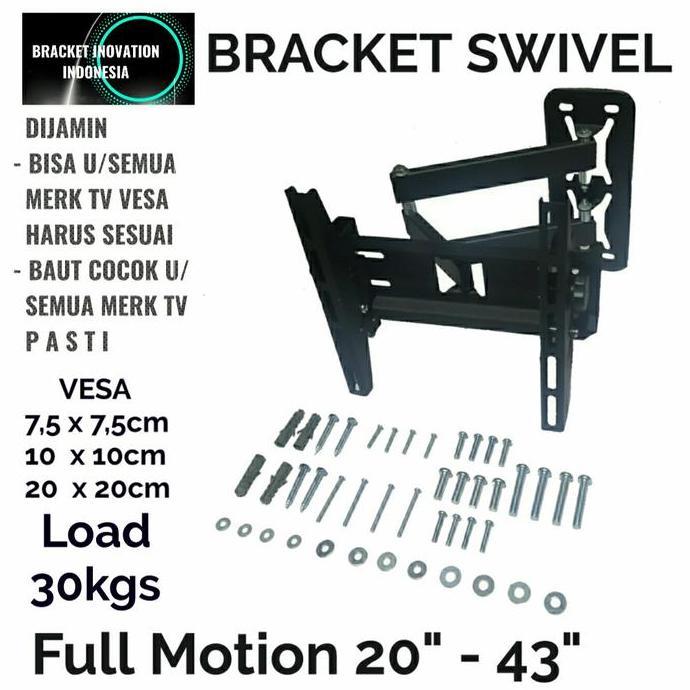 TERLARIS BRACKET TV | BRACKET SWIVEL | BRACKET SAMSUNG 43 40 32 24 22 INCH