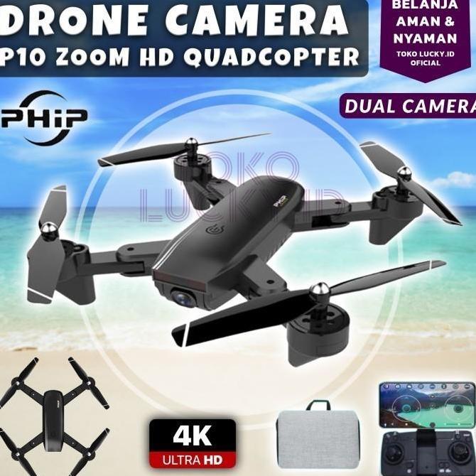 Drone Phip P10 Murah Camera Zoom 4K Hd Quadcopter Remote Control