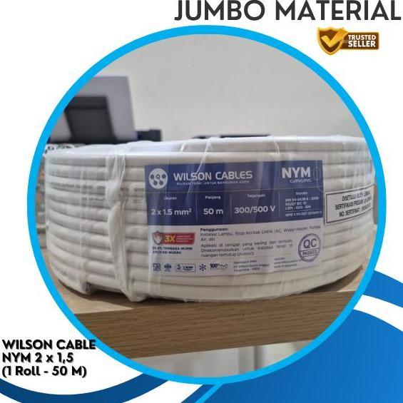 Promo Kabel Wilson Nym 2X1.5 Kabel Wilson Ori Kabel Nym Premium Ori Kabel Listrik Wilson Cod