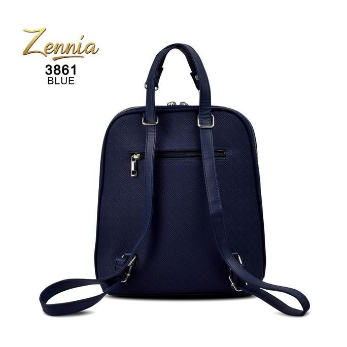 Tas Wanita Zennia 3861 Tas Kulit Tas Ransel Wanita Punggung Import Kantor Kerja Sekolah Kuliah Outdo