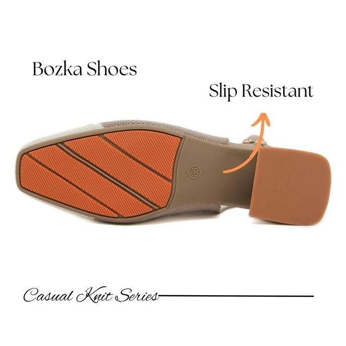 Bozka Sepatu Sandal Wanita Rajut Heels 4Cm Stellar