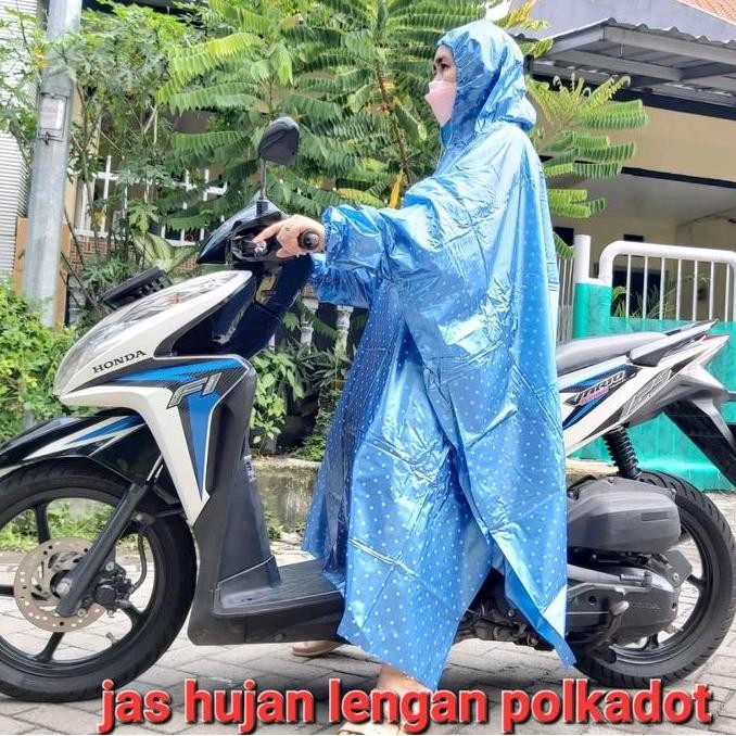 Promo Jas Hujan Ponco Lengan Polkadot Jas Hujan Ponco Polkadot Jas Hujan Murah Mantel Jas Hujan Ponc