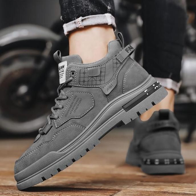 Plk Dino Sepatu Pria Hiking Kasual Sneakers Anti Slip Sepatu Lari Olahraga Cowok Lv0687