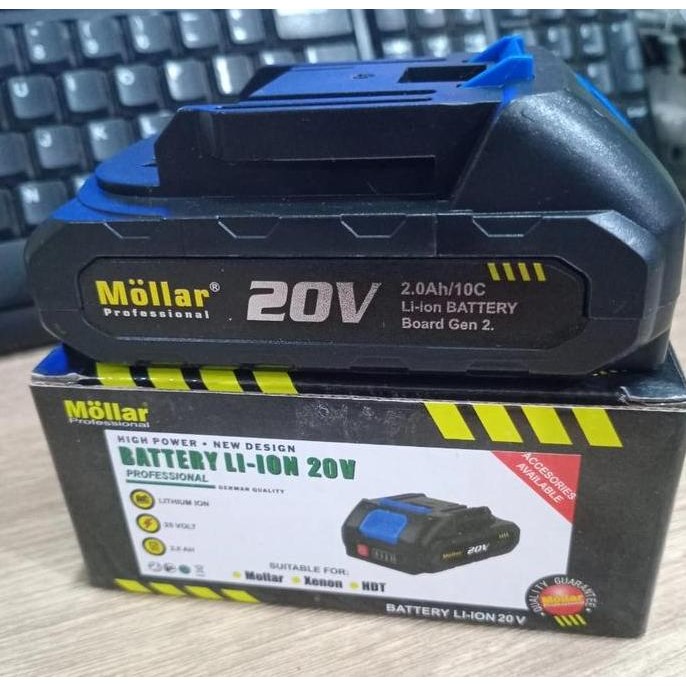 Promo MOLLAR BATERAI 20V 2AH UNIVERSAL COD