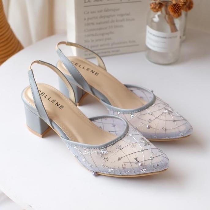 Cellene Sheyna Lace Heels Wanita Sandal