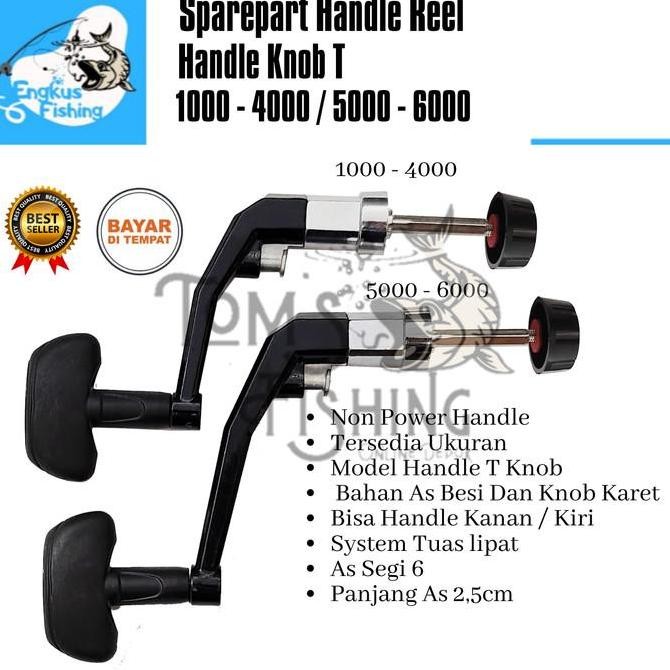 Sparepart Handle Reel Pancing T Knob 1000 - 6000 (Non Power Handle)