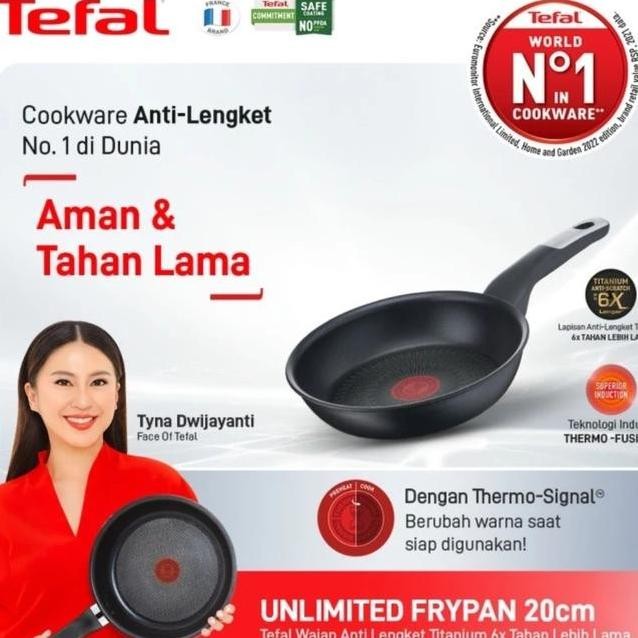 Tefal Unlimited Induction Frypan 20Cm Wajan Induksi Anti Lengket Made In France The Hhest Type From 