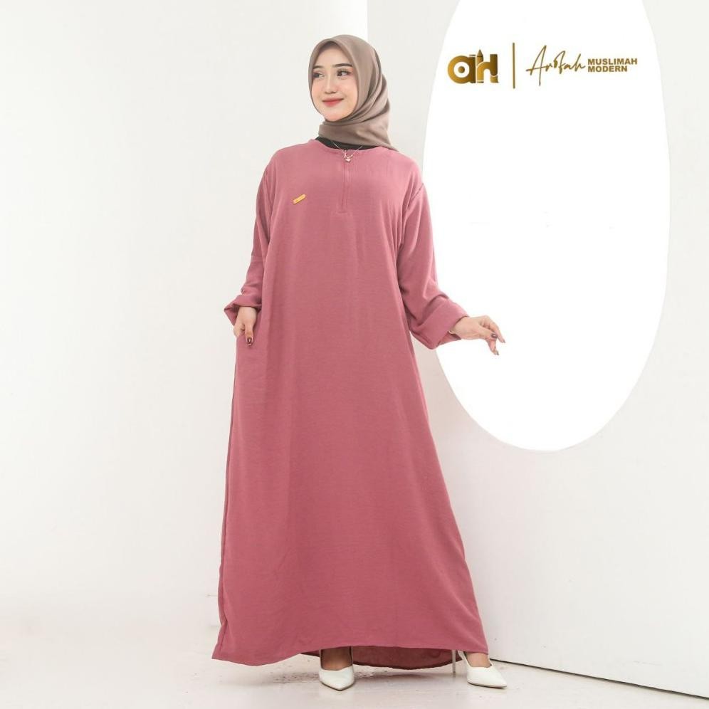 Original (Langsung Di Kirim)Gamis Semi Abaya Jumbo Ld 130 / Gamis Balon Crinkle / Lengan Balon / Aba