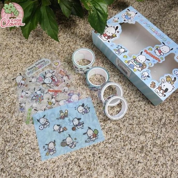 S-RIO SMALL BOX STICKER AND SOLASI stiker viral gift momo tape cfc