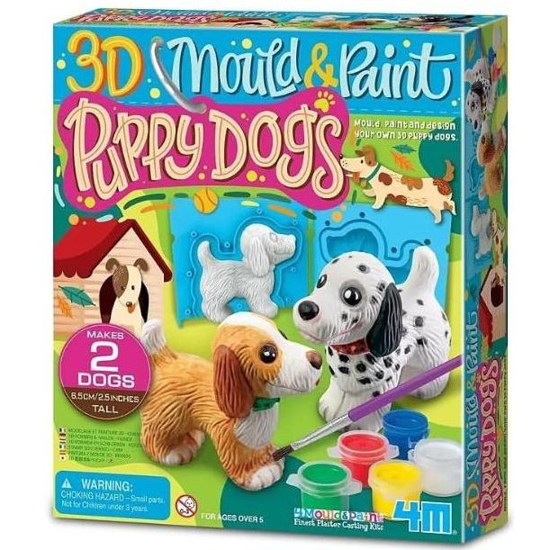 4M MOULD & PAINT PUPPY DOGS - MAINAN EDUKASI