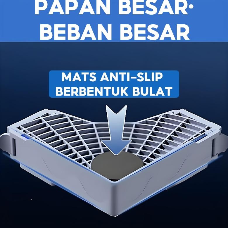 PROMO ECOSEN Alas Mesin Cuci Stainless Steel yang Dapat Disesuaikan / Alas Kulkas, Dudukan Mesin Cuc