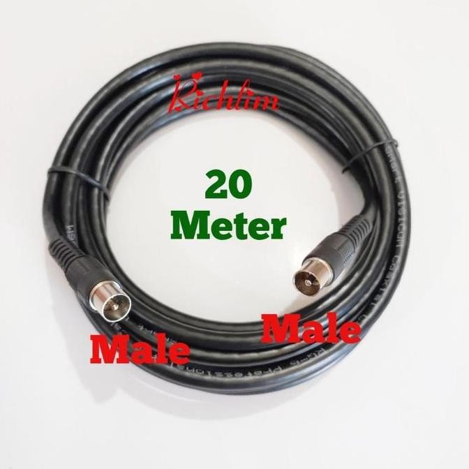 Kabel Antena TV Kabel Loop Out Antena Paralel Male To Male 10
