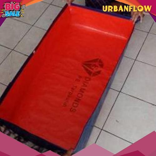 Paling Murah TERPAL KOLAM IKAN  A15 1x0,50x0,25/TERPAL KOLAM KOTAK ikan kecil/Terpal kotak mini teba