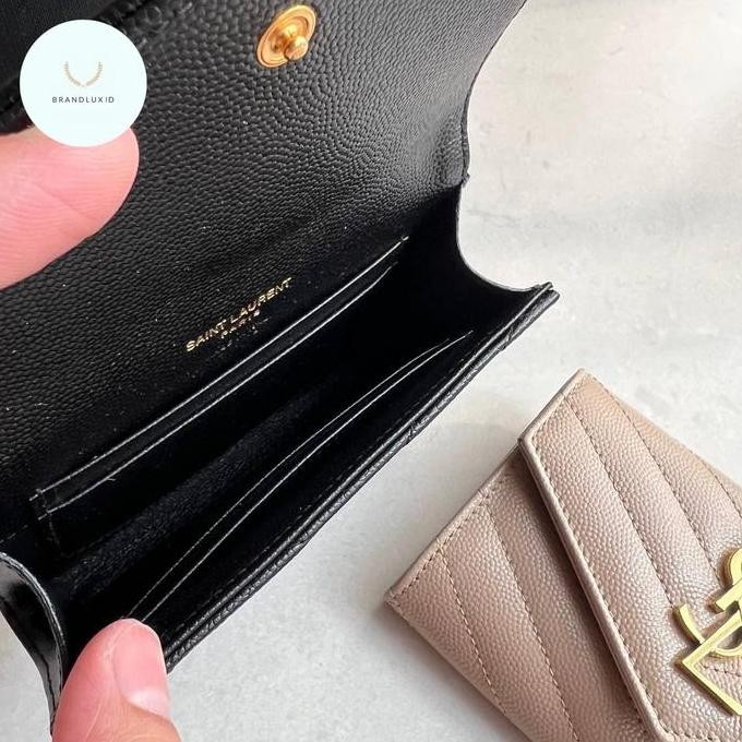 Ysl Monogram Small Envelope Wallet 4Cc+Open Compartment