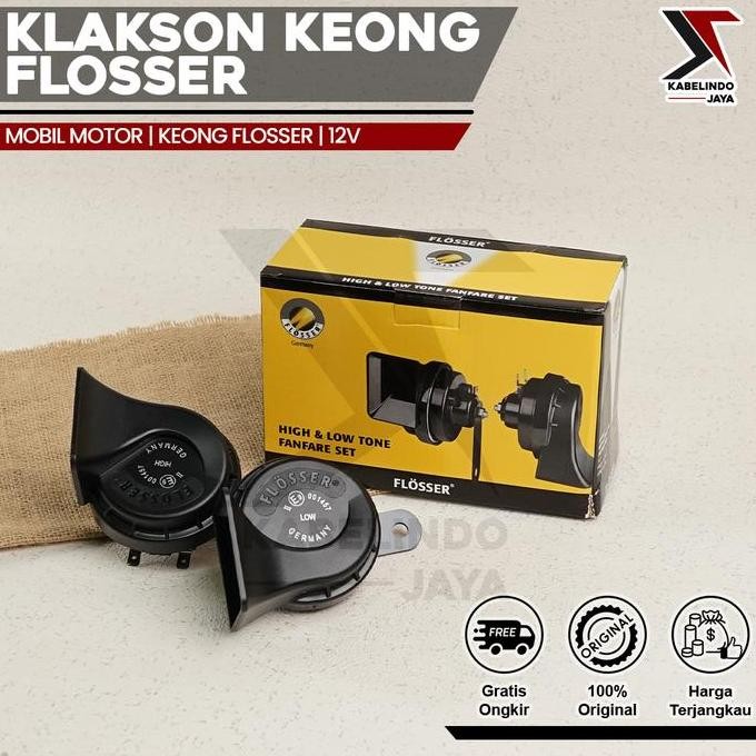 FLOSSER (FER) Klakson BMW Keong Mobil Motor Original Germany
