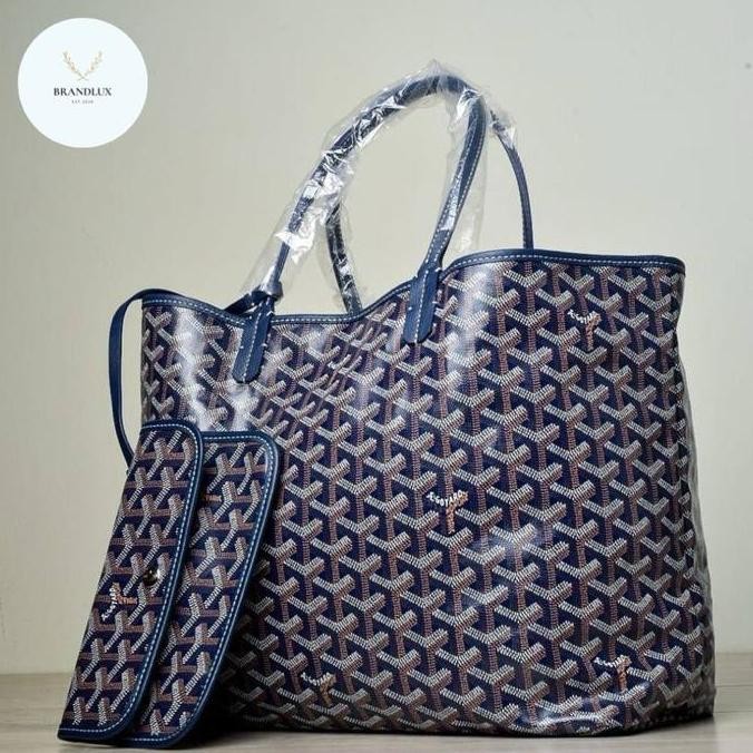 Goyard St Louis Pm Blue/Navy