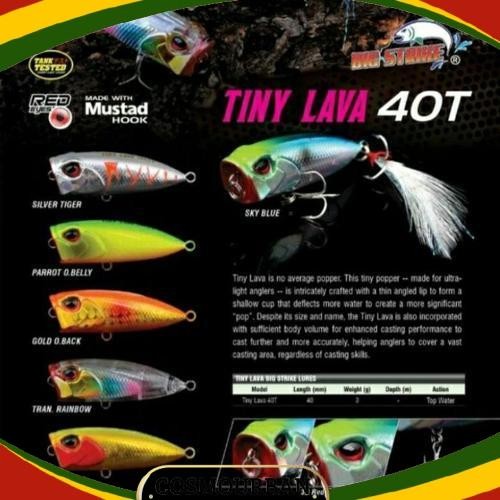 Gercep Lure POPPER SEAHAWK TINY LAVA 40T (4cm / 3grram) TOP WATER