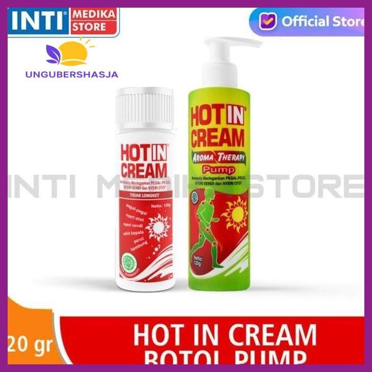 (ORIGINAL) HOTIN - KRIM PEREDA NYERI SENDI OTOT | HOT IN CREAM STRONG BOTOL PUMP KESEHATAN PERLENGKA