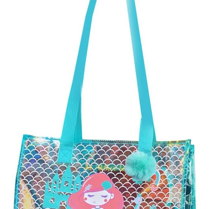 Kiddy Star Tote Bag Anak Mermaid - Biru