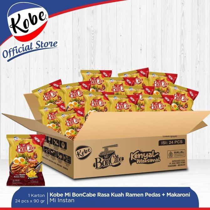 Kobe Mi BonCabe Level 30 Rasa Ramen Pedas 1 karton isi 24pcs