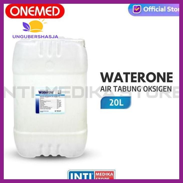 (ORIGINAL) WATERONE 20 LITER | PURE WATER AQUADEST | AIR TABUNG OKSIGEN KESEHATAN PERLENGKAPAN MEDIS
