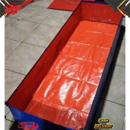 GROSIR TERPAL KOLAM IKAN  A5 1,50x0,50x0,50/Terpal ikan mini/Terpal kolam kotak/Terpal kotak