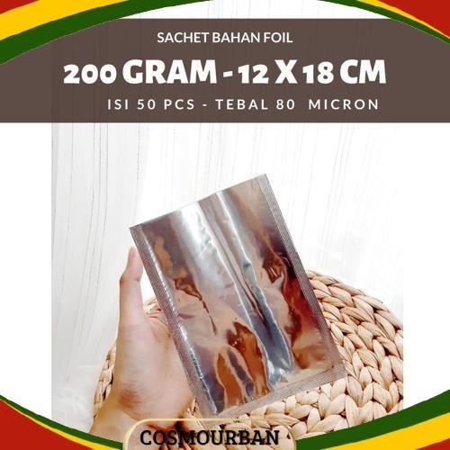 GROSIR kemasan saset aluminium foil 12x18 kemasan makanan alumunium foil kemasan aluminium foil