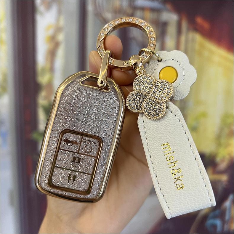 Bling TPU Cover Key Case Kunci Mobil Untuk Honda Brv n7x 2025 WRV 2023 2024/All New Brio 2023/ Brv n