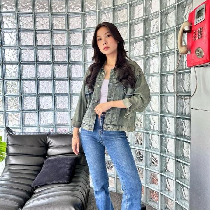 Promo FUFU JEANS - Nevada Jeans Jacket - Jaket Wanita COD