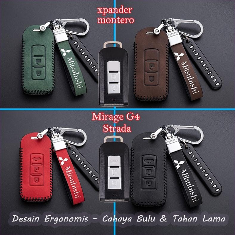 Gantungan Kunci Mobil Mitsubishi PAJERO SPORT Xpander Outlander Keyless Aksesoris Mobil