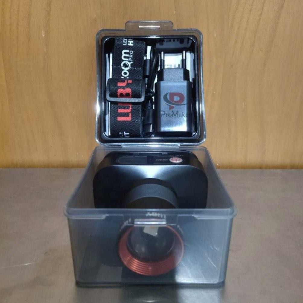 Senter Kepala LED Luby L-2911L 60W Zoom pro Cahaya Putih Dan L-2911K 60W Zoom pro Cahaya kuning Gara