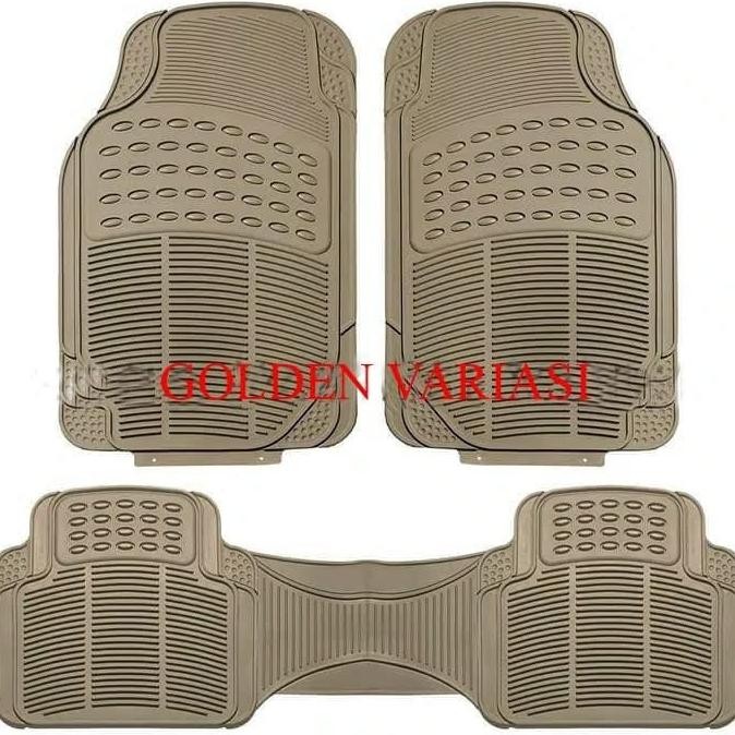 Karpet Karet Cream 3 Potong Mobil New Ertiga 2014