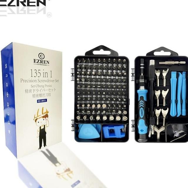 Ezren Ez3 135 In 1 Obeng Set Lengkap Torx Screwdriver Magnet