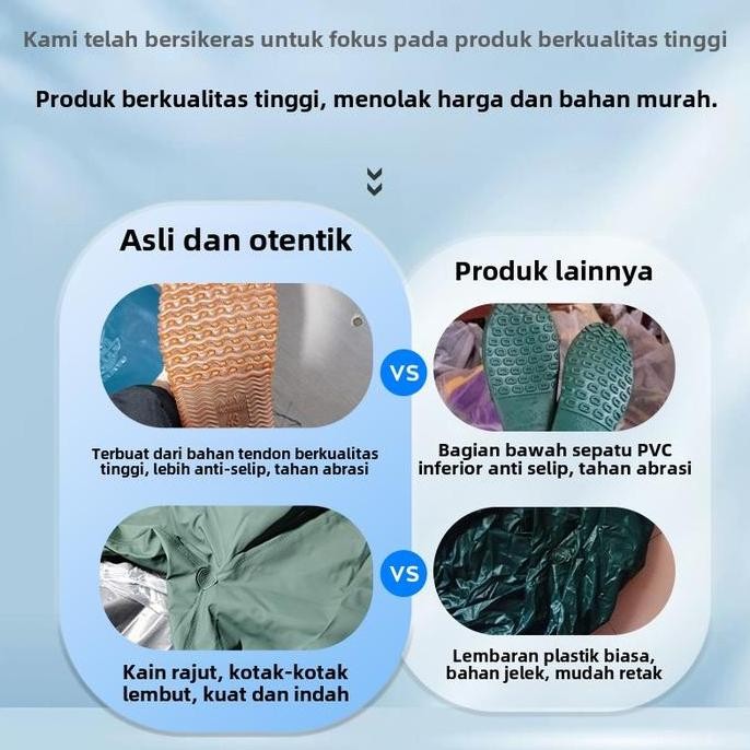 Sepatu Boot Celana Sawah Panjang Anti Air Sepatu Keong Elastis 110cm
