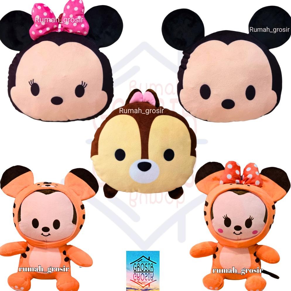 Ku09 Promo (Rumah Grosir) Bantal Boneka Tsum Tsum Minnie Mickey Chip Lucu Vf-52 Ku09