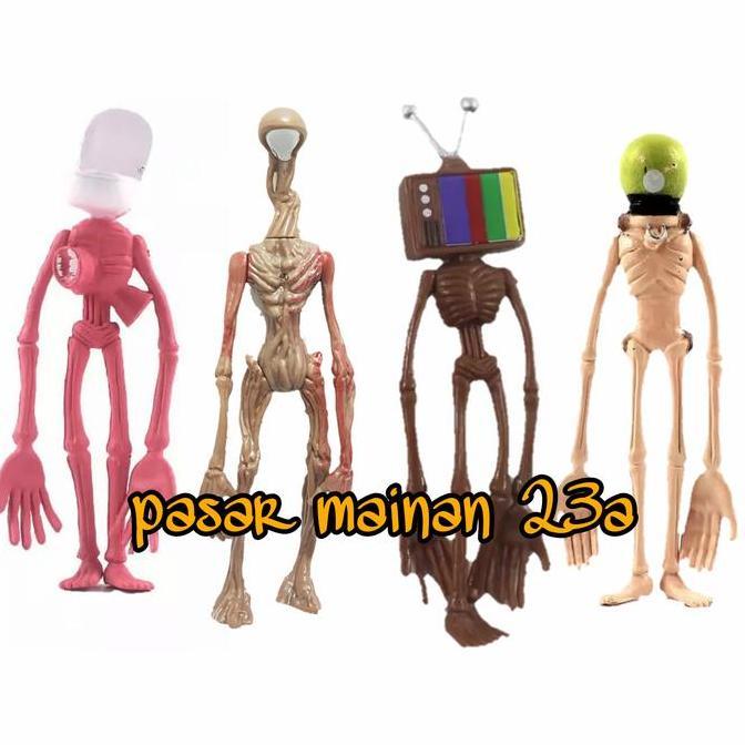 Figure Siren Head horror Miniatur pajangan topper/mainan siren head