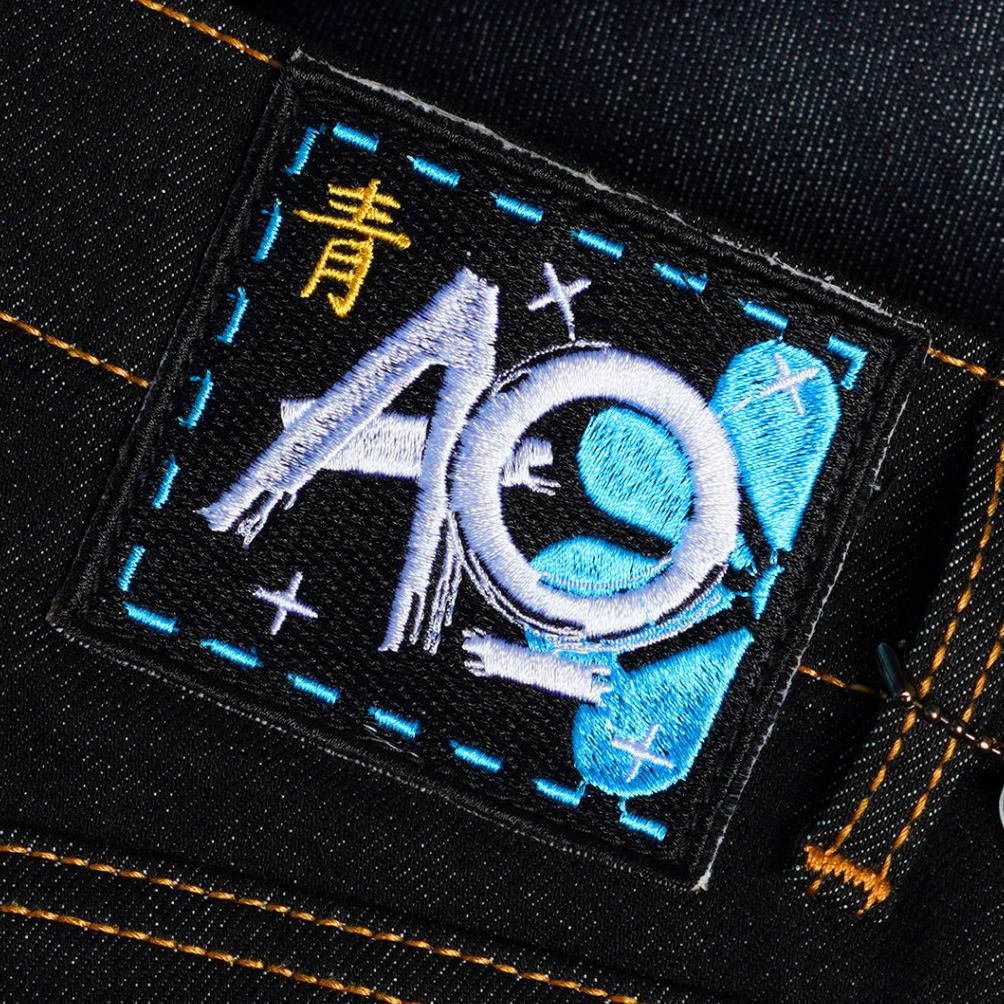 Gv23 Promo Aoi Denim - Ao Black 13 Oz Indigo Stretch Jeans Yl-24 Gv23