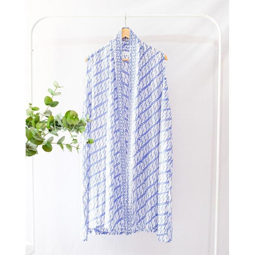 Outer Tanpa Lengan Atasan Batik Modern Wanita Outer Batik Cardigan Batik Batik Kondangan Batik Katun