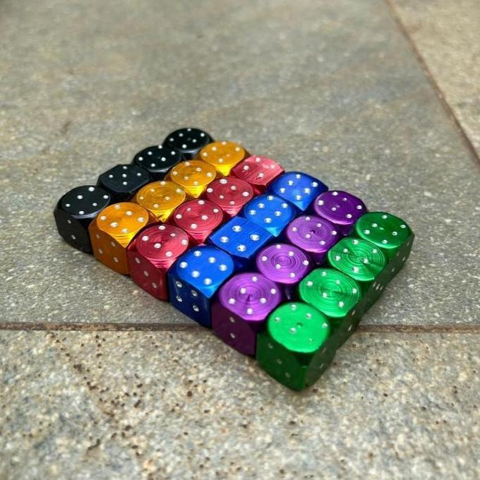 Tutup Pentil Ban Model Dadu Universal | Valve Cap Dadu