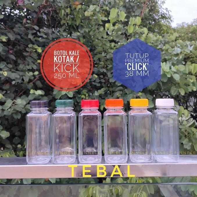 Botol Kale Kotak 250 ml / Botol Kick 250 ml / Botol Plastik 250ml
