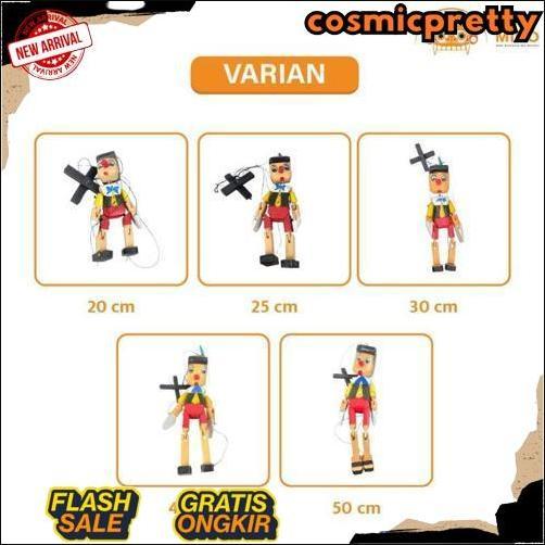 COD Boneka Pinokio - Pinokio - Pinokio Kayu - Mainan Pinokio - Pinokio Gantung - Tali - Dekorasi Pin