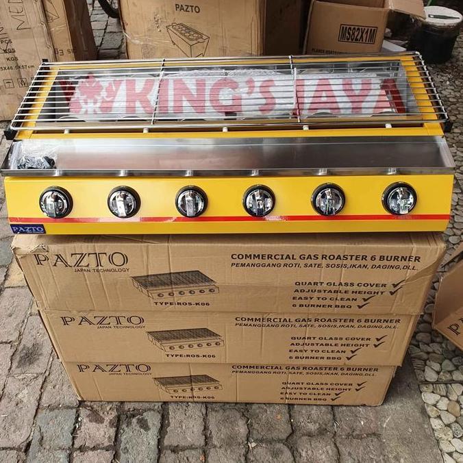 TERMURAH - Gas Roaster 6 Tungku / Alat Pemanggang 6 Tungku